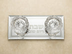 פמוטי זכוכית דגם נילי - מבט מלמעלה