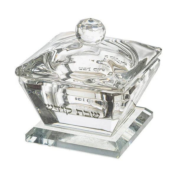 מלחיה קריסטל עם מכסה - דגם מיכל