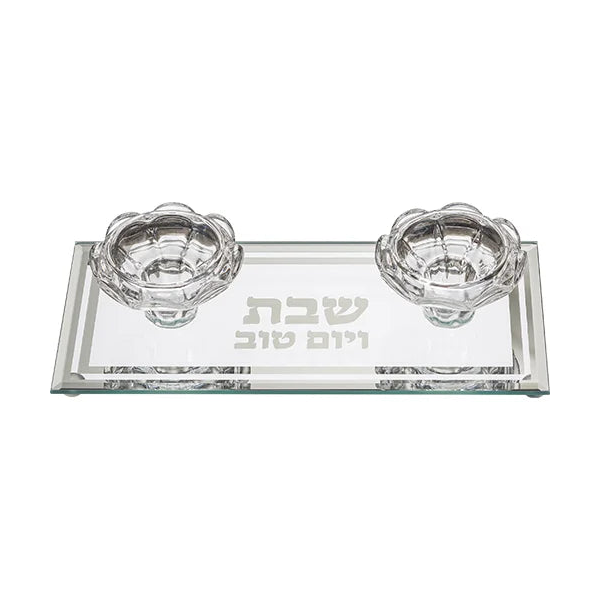פמוטי זכוכית - דגם נילי
